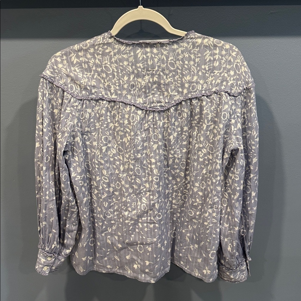 The Great The Folk Tower Prairie Floral Blue White Size Small - Picture 6 of 6